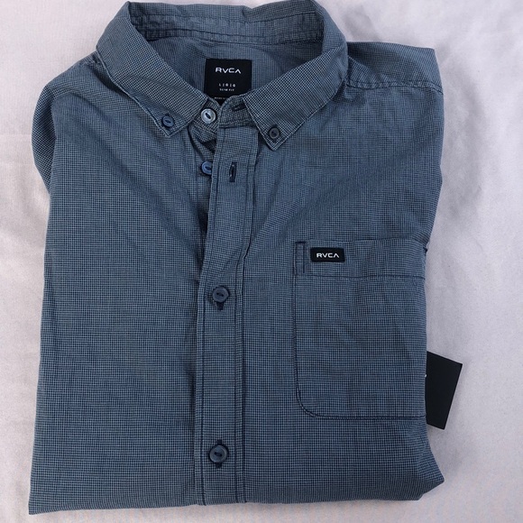 RVCA men’s short sleeve button down shirt - Picture 4 of 4